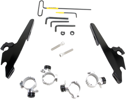 Kit de montaje con bloqueo de gatillo de carenado Batwing - Batwing - Kit de montaje - Negro - XL48