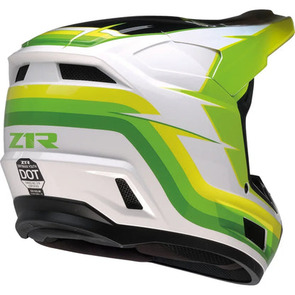 Casco infantil dirt maxx vortex blanco/verde