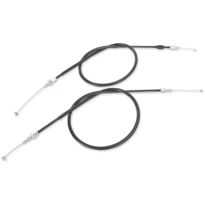 Cable del acelerador de vinilo negro.
