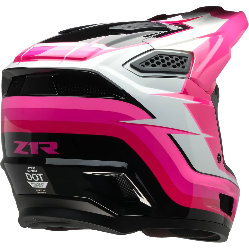 Casco Z1R Dirt Maxx Vortex Pink/White