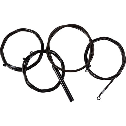 Kit completo de cable de manillar/línea de freno trenzado midnight, estándar