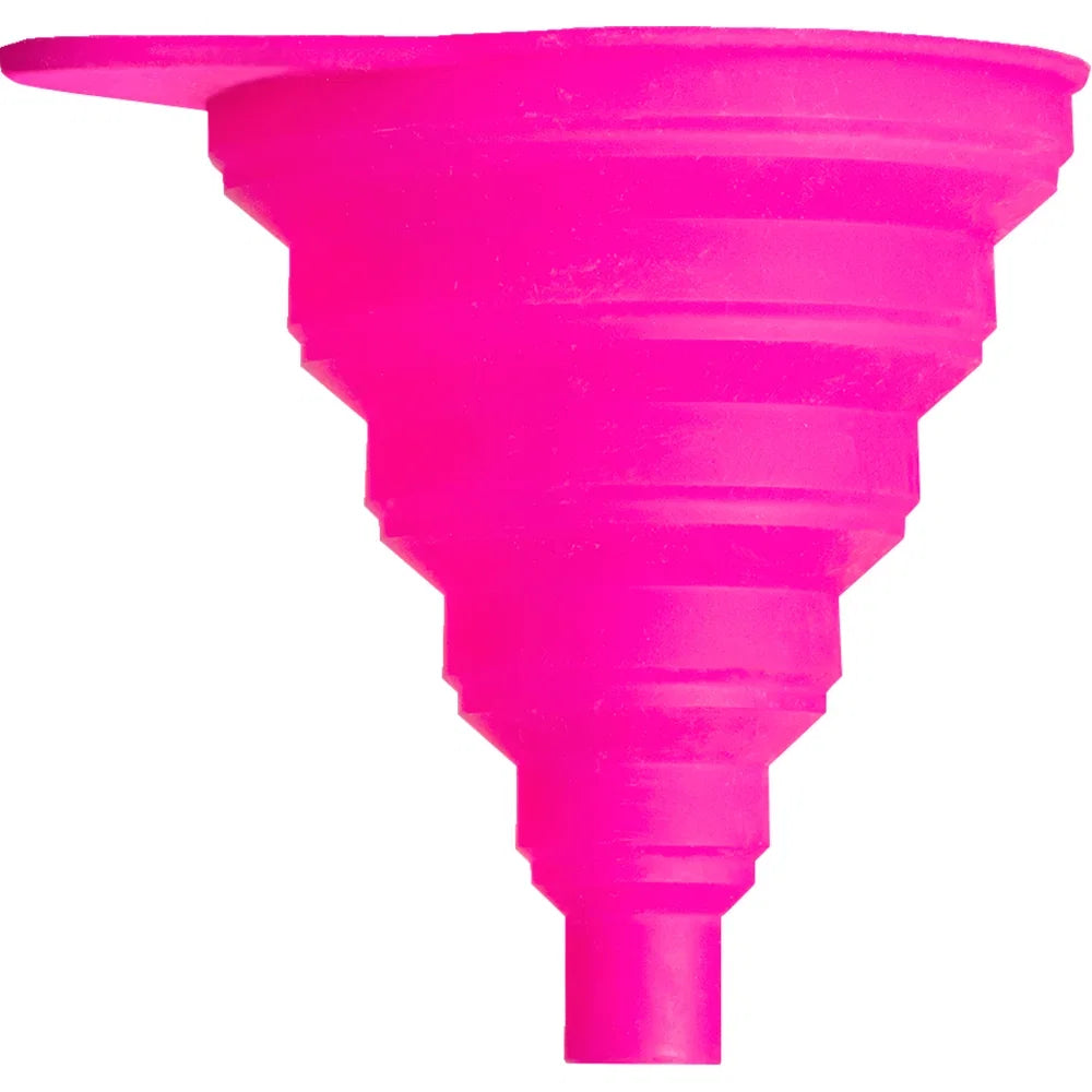 Embudo de silicona plegable