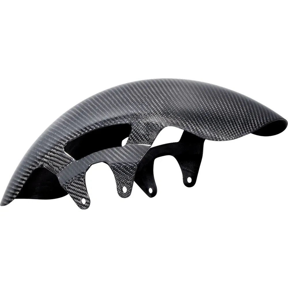 Guardabarros delantero de fibra de carbono cafe de 19"