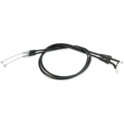 Cable del acelerador de vinilo negro.