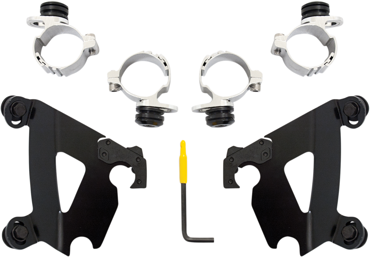Kit de herrajes Cafe Fairing Trigger-Lock - Kit de montaje Cafe - Negro - XL/XG