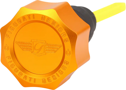 Varilla de nivel de aceite magnética de rendimiento - Varilla de nivel de aceite magnética de rendimiento - Curva - Dorada - Touring/Trike '07-'16