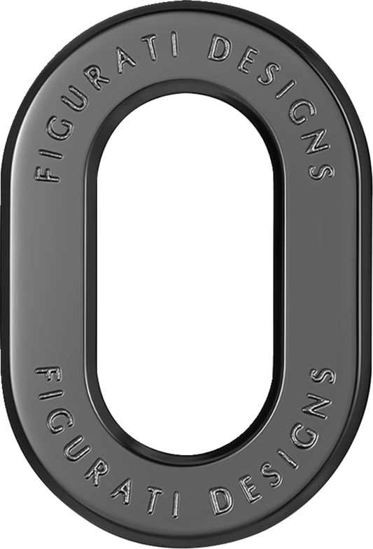 Anillo de antena - Anillo de antena - Guardabarros trasero izquierdo - Liso - Negro