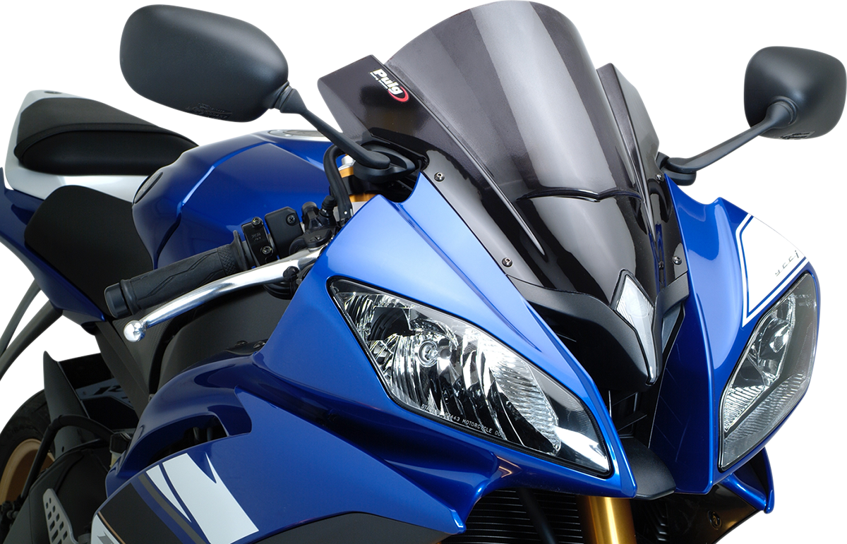Parabrisas Z-Racing - Parabrisas de carrera - 13-3/4" - Ahumado oscuro - YZF-R6