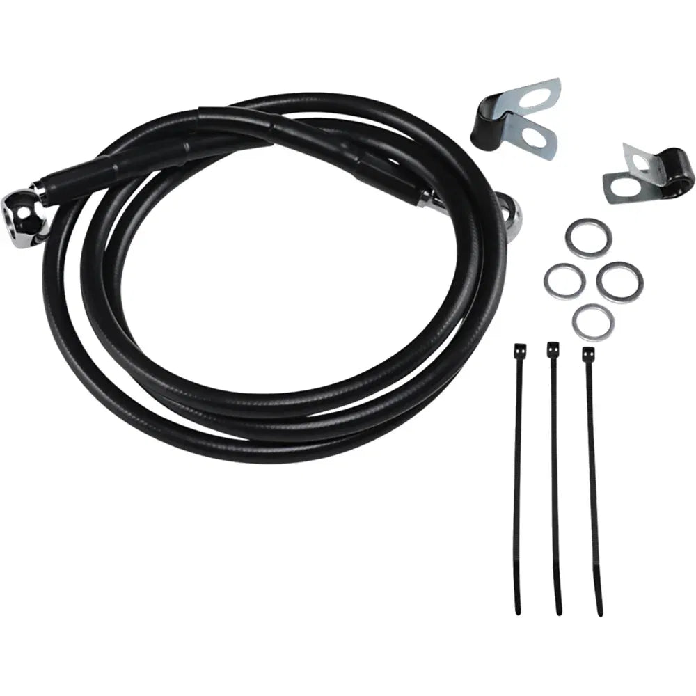 Kit de línea de freno de vinilo negro de longitud extendida