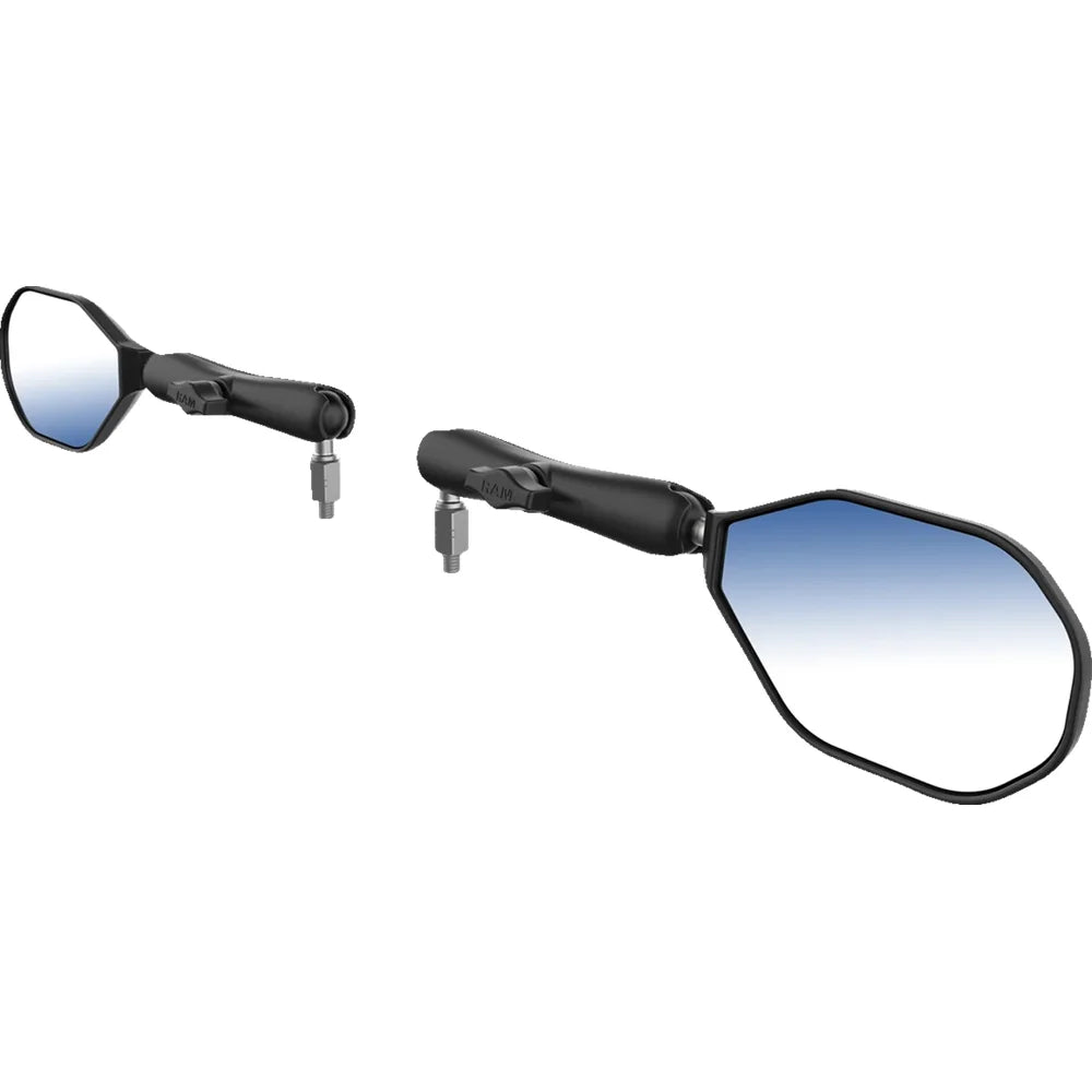 Kit tough-mirror™ con bases m10-1.25/adaptadores m10-1.5: brazo largo