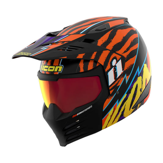 Casco Icon Elsinore Rad Dawn - Naranja