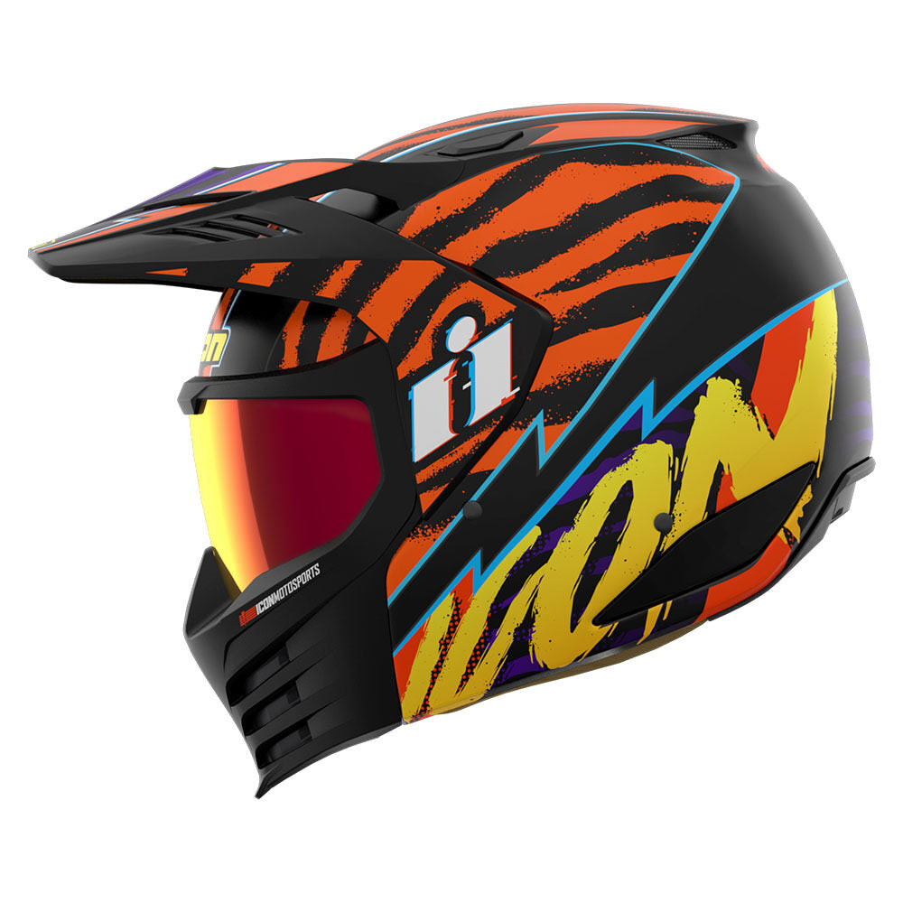 Casco Icon Elsinore Rad Dawn - Naranja