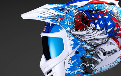 Casco Elsinore American Basstard - Azul