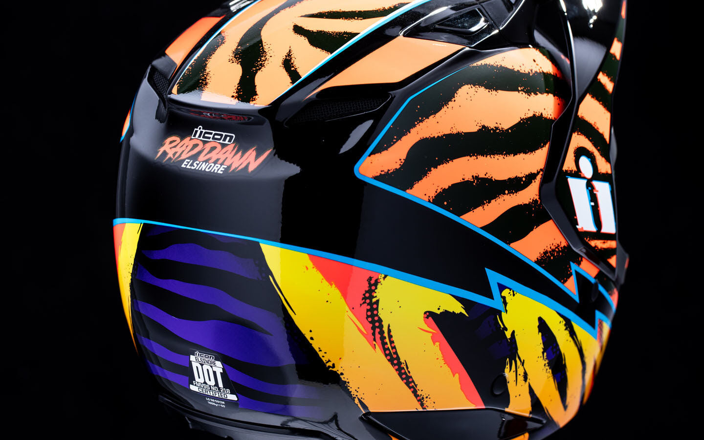 Casco Icon Elsinore Rad Dawn - Naranja