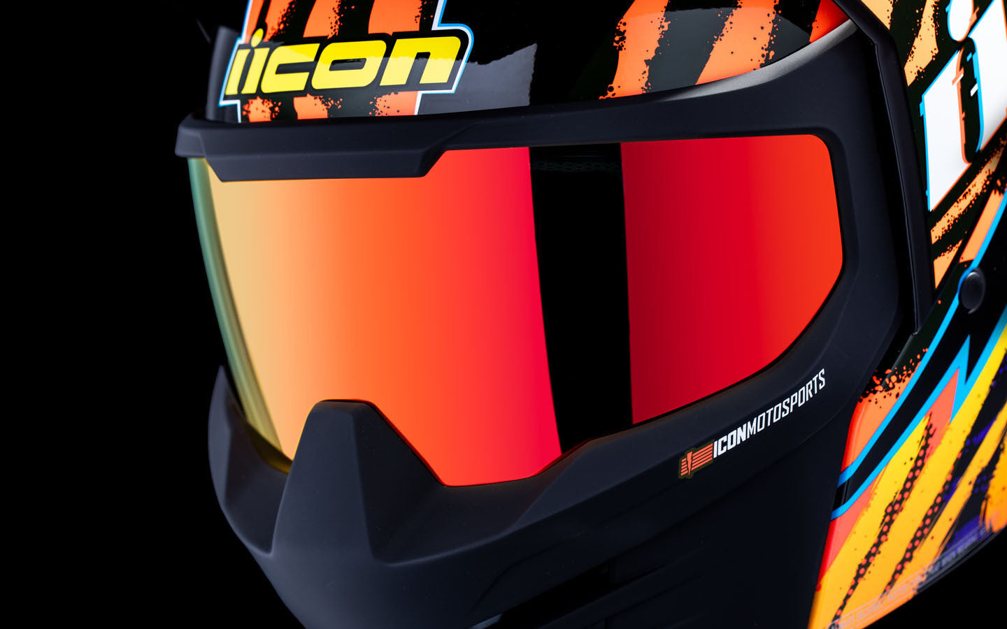 Casco Icon Elsinore Rad Dawn - Naranja