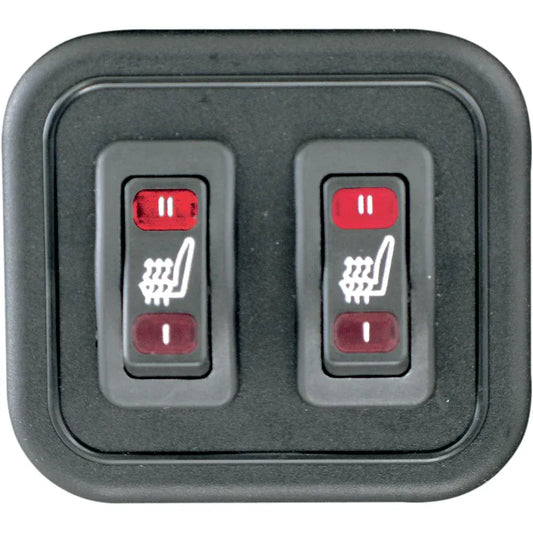 Asiento touring de vinilo de una pieza con calefacción para 2 personas