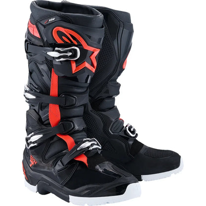 Botas tech 7 enduro drystar® negro/rojo/blanco