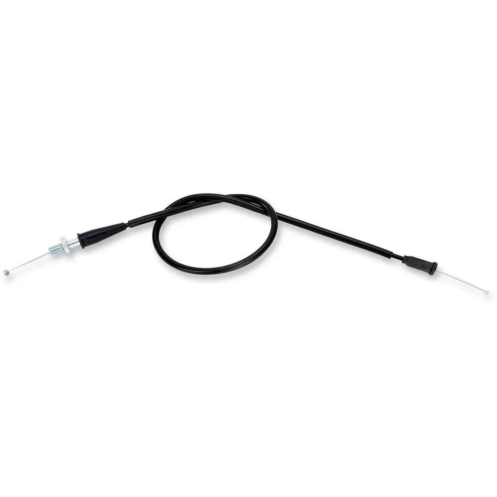 Cable del acelerador de vinilo negro.