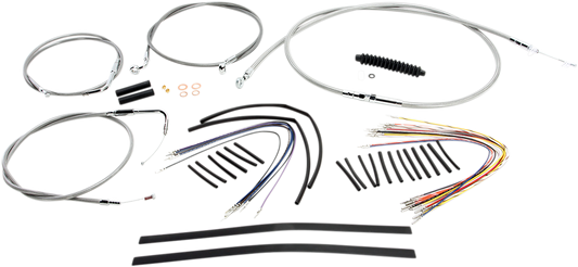 Kit de instalación de manillar XR - Kit de instalación de manillar XR - Colgadores Ape de 12"-14" - Dyna '96-'05 - Acero inoxidable
