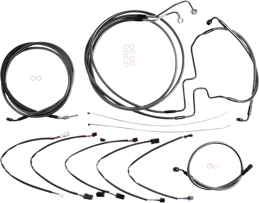 Kit de instalación de manillar de diseñador KARBONFIBR - Kit de instalación de manillar de diseñador KARBONFIBR - 12"-14" - FLHRXS '17-'20