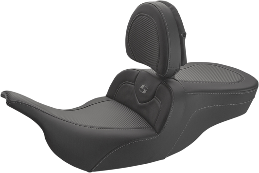 Asiento de fibra de carbono Roadsofa™ - Asiento de fibra de carbono Roadsofa™ - con respaldo - Liso - FLH/FLT '97-'07