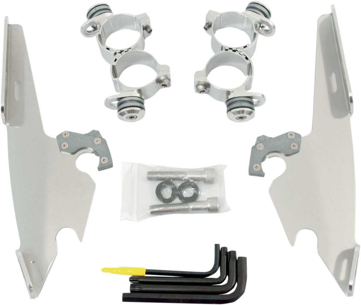 Kit de montaje completo con bloqueo de gatillo para parabrisas Fats/Slim - Kit de montaje Fats/Slim - Pulido - XL 48