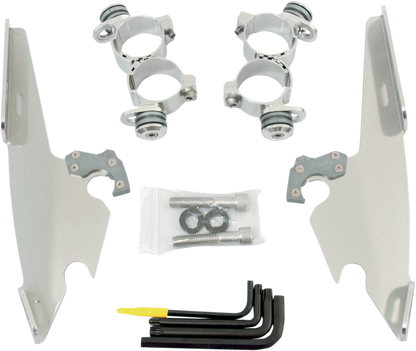 Kit de montaje completo con bloqueo de gatillo para parabrisas Fats/Slim - Kit de montaje Fats/Slim - Pulido - XL 48