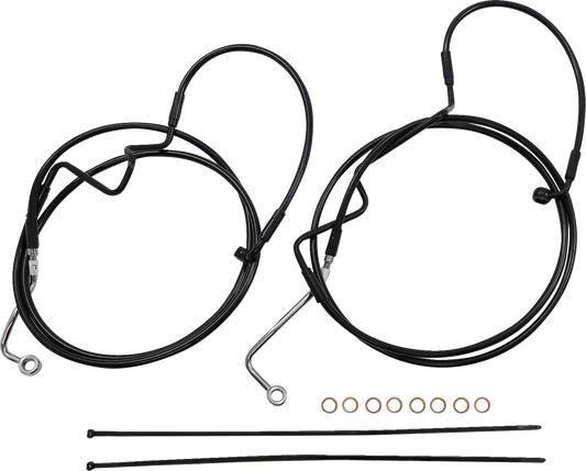 Kit de instalación de manillar XR - Kit de instalación de manillar XR - Perchas para monos de 15"-17" - FLTR '21-'24 - Acero inoxidable
