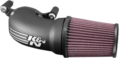 Sistema de admisión Aircharger® con tubo de admisión de aluminio fundido - Sistema de admisión Aircharger® con tubo de admisión de aluminio fundido - Negro satinado