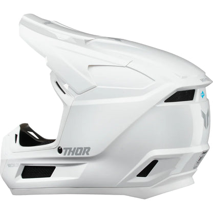 Casco juvenil fleet whiteout blanco brillante