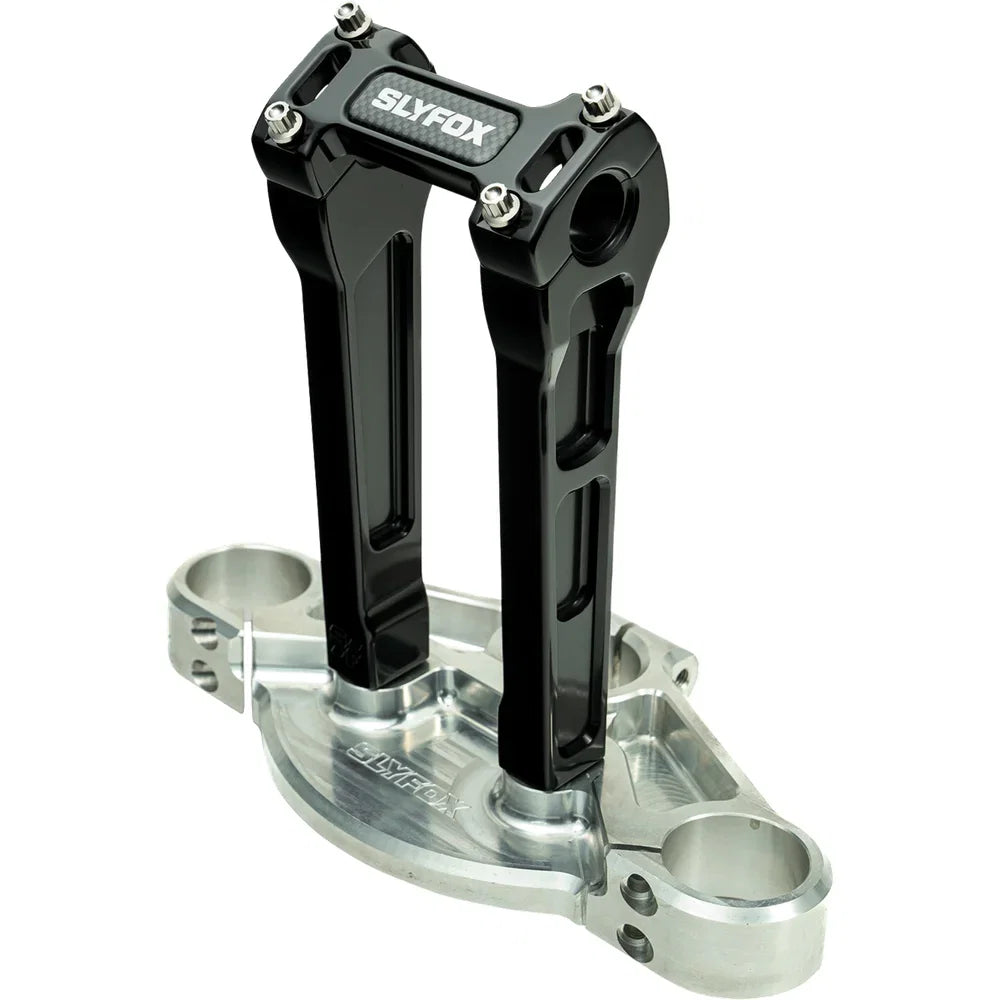 Kit SLYFOX Handlebar Riser Straight 1-1/8" Clamping 8" Rise