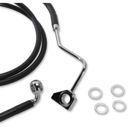 Kit de línea de freno de vinilo negro de longitud extendida