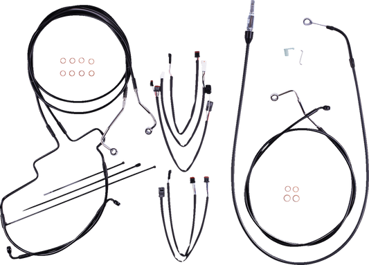 Kit de instalación de manillar XR - Kit de instalación de manillar XR - Perchas Ape de 15"-17" - FLH '21-'22 - Negro