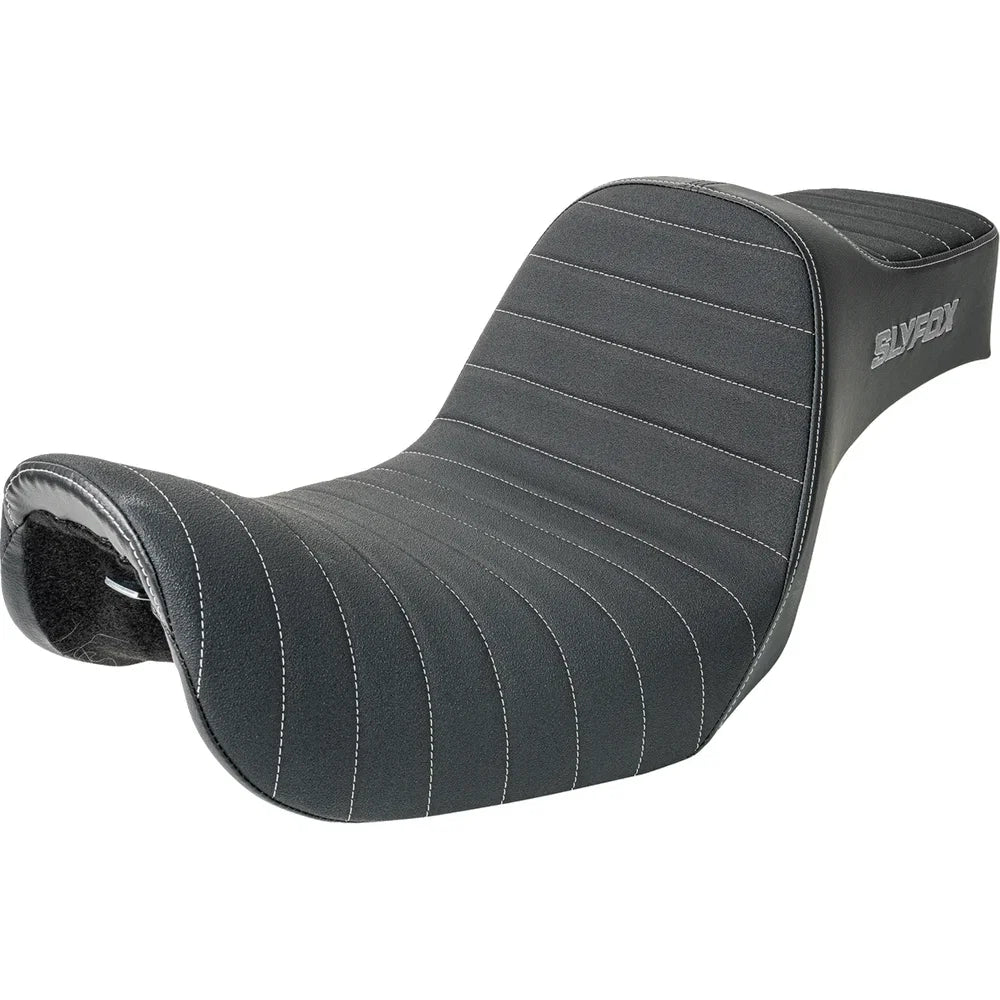 Asiento SLYFOX High Noon Vinyl Classic Stitch Gray Logo Dyna '12-'16
