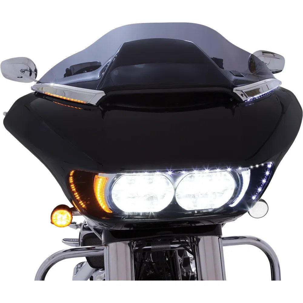 Embellecedor de parabrisas con iluminación led horizon