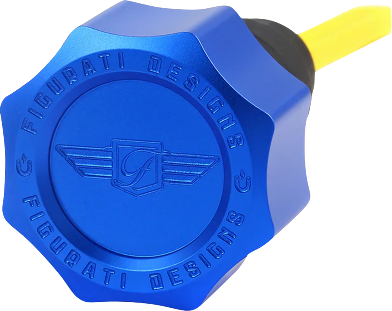 Varilla de nivel de aceite magnética de alto rendimiento - Varilla de nivel de aceite magnética de alto rendimiento - Curva - Azul - Touring/Trike '07-'16
