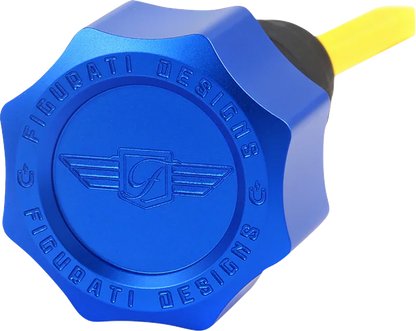 Varilla de nivel de aceite magnética de alto rendimiento - Varilla de nivel de aceite magnética de alto rendimiento - Curva - Azul - Touring/Trike '07-'16