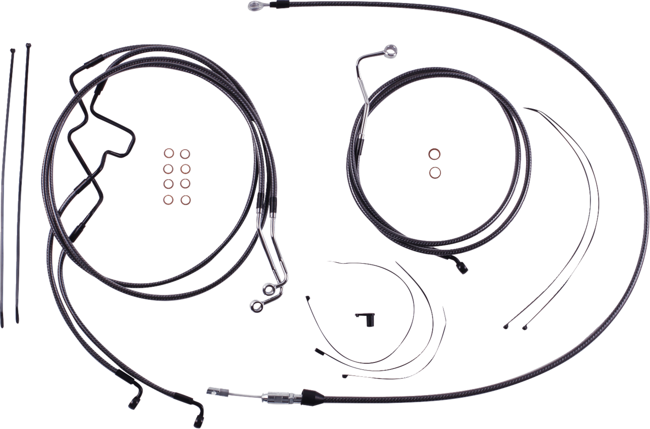 Kit de instalación de manillar de diseñador KARBONFIBR - Kit de instalación de manillar de diseñador KARBONFIBR - 8" - FLHR '21-'22