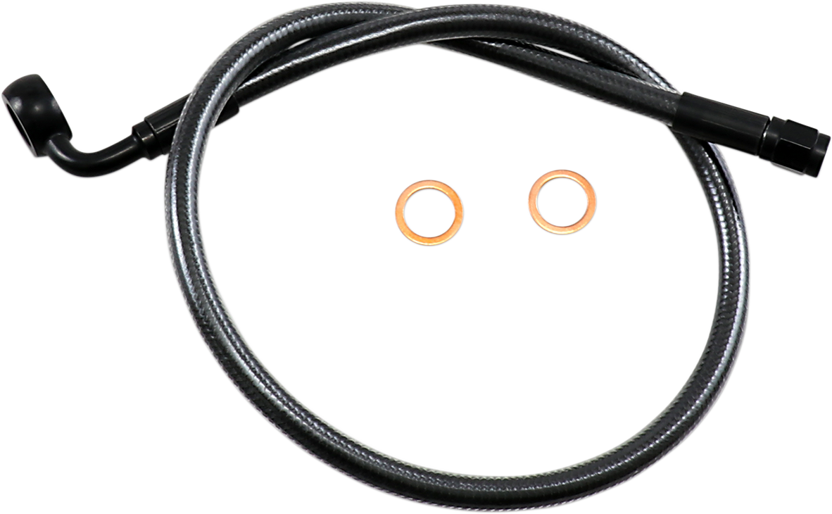 Kit de línea de freno superior específico para ABS Designer Series - Línea de freno - 12 mm - 90° - 24" - Black Pearl