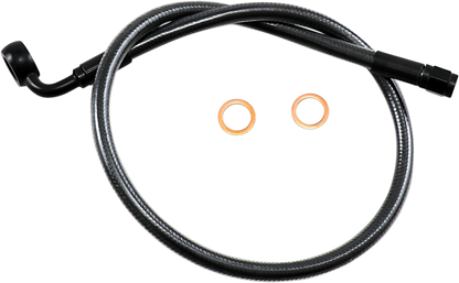 Kit de línea de freno superior específico para ABS Designer Series - Línea de freno - 12 mm - 90° - 24" - Black Pearl