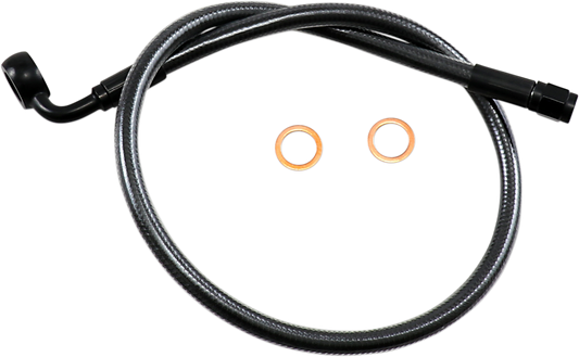 Kit de línea de freno superior específico para ABS Designer Series - Línea de freno - 12 mm - 90° - 24" - Black Pearl