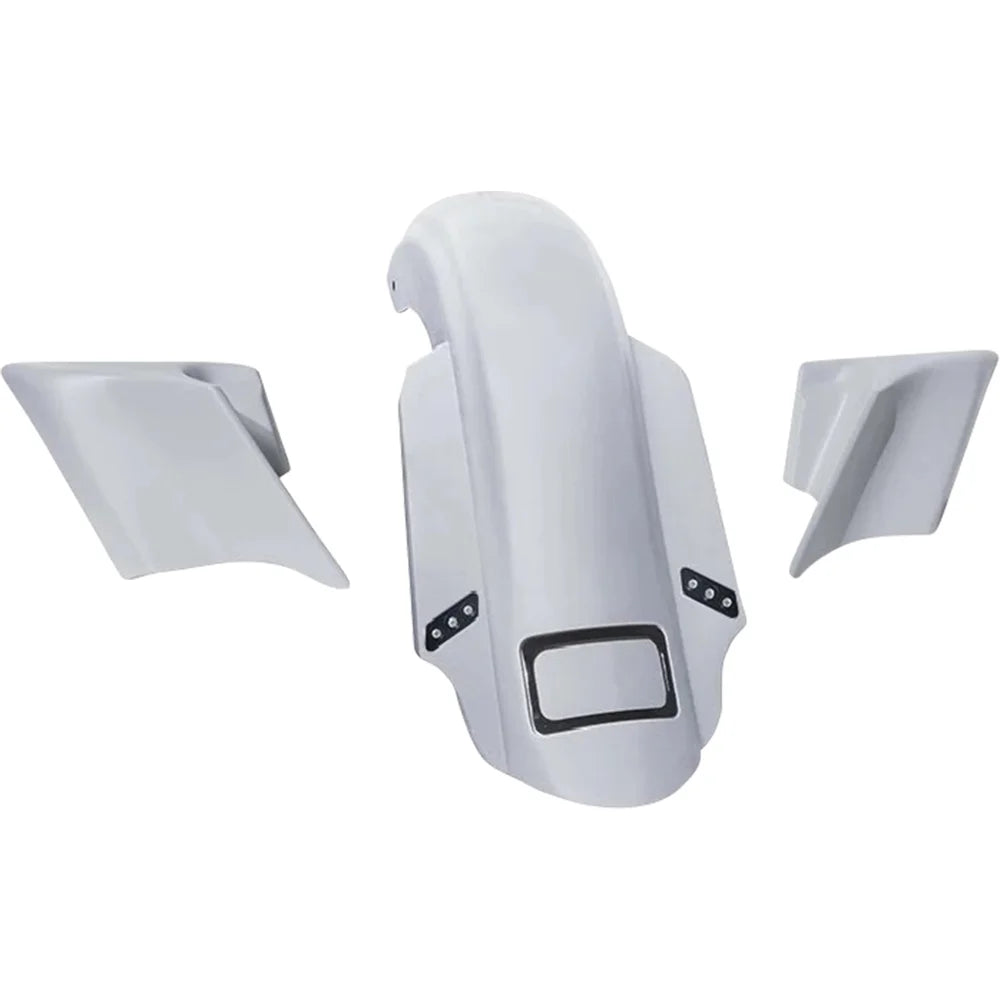 Kit de guardabarros trasero estirado de tres piezas swoop con paneles laterales y thunder pods