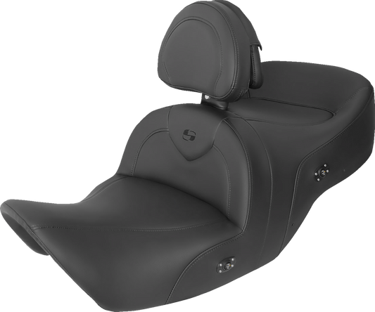 Asiento RoadSofa™ con calefacción - Asiento RoadSofa™ - con respaldo - Negro con costuras negras - Calefacción - GL1800 '01-'10