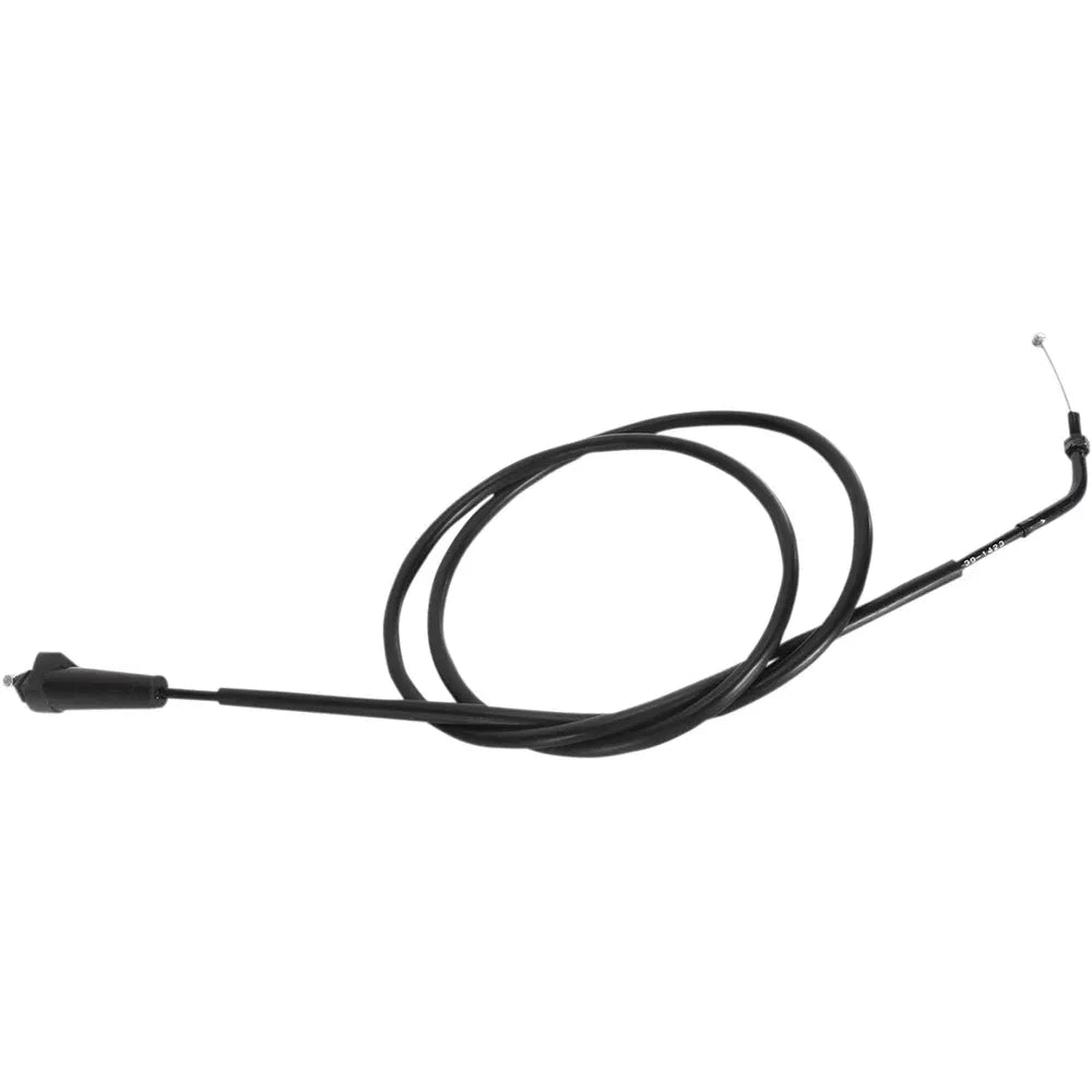Cable del acelerador de vinilo negro.