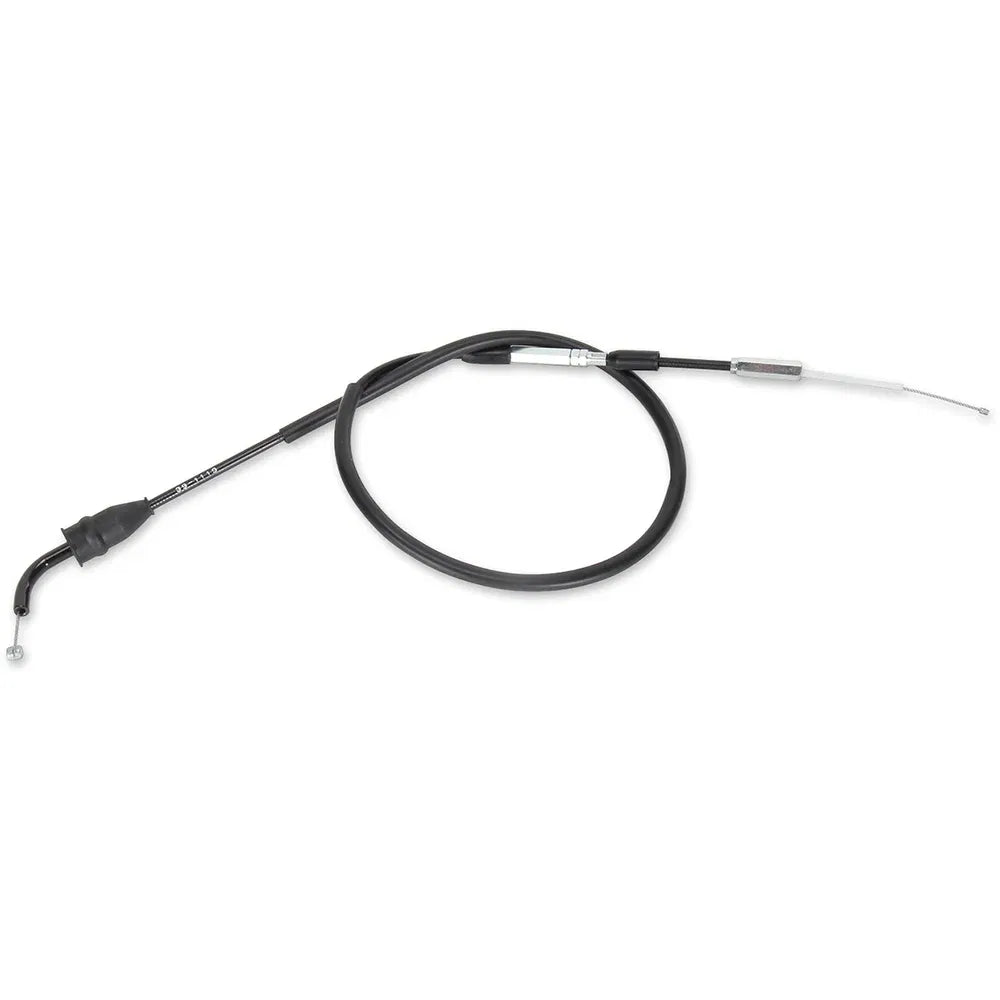 Cable del acelerador de vinilo negro.