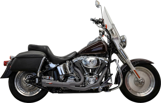 Sistema de escape Ripper 2 en 1 - Sistema de escape Ripper 2 en 1 - Corto - Negro - Softails Twin Cam