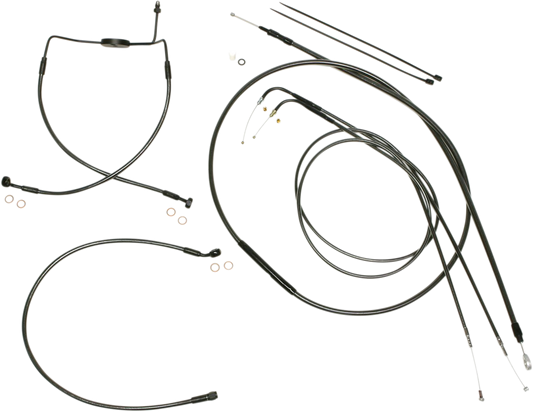 Kit de instalación de manillar de diseño Black Pearl™ - Kit de instalación de manillar de diseño Black Pearl™ - 10" - FLH '96-'06