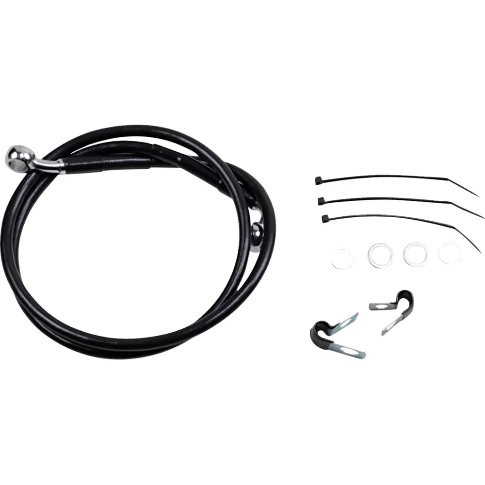 Kit de línea de freno de vinilo negro de longitud extendida