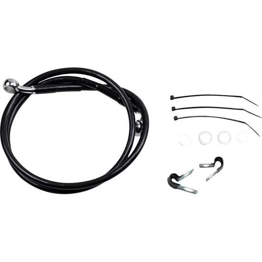 Kit de línea de freno de vinilo negro de longitud extendida