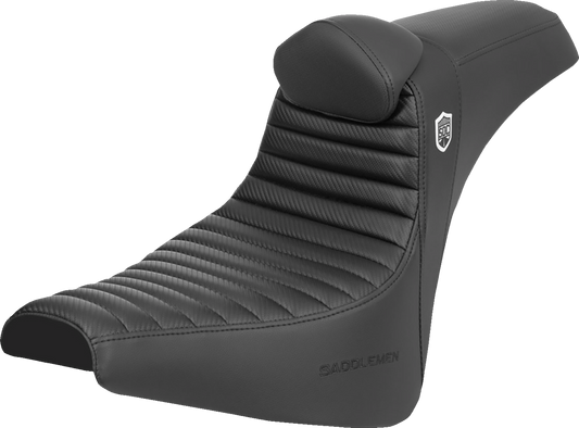 Asiento Saddlemen Pro Series SDC Performance Grip W Tuck-n-Roll/Carbon Fiber Gripper FX '18-'24